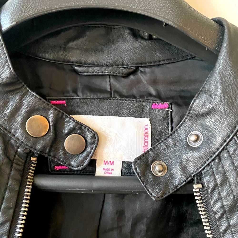 Faux leather jacket